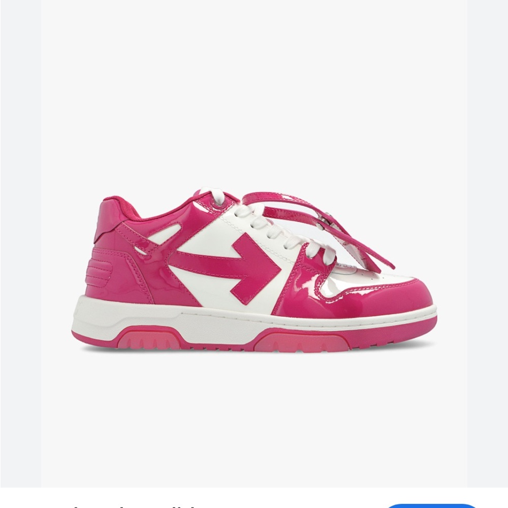 Off-White Out of Office Pink and White Sneakers